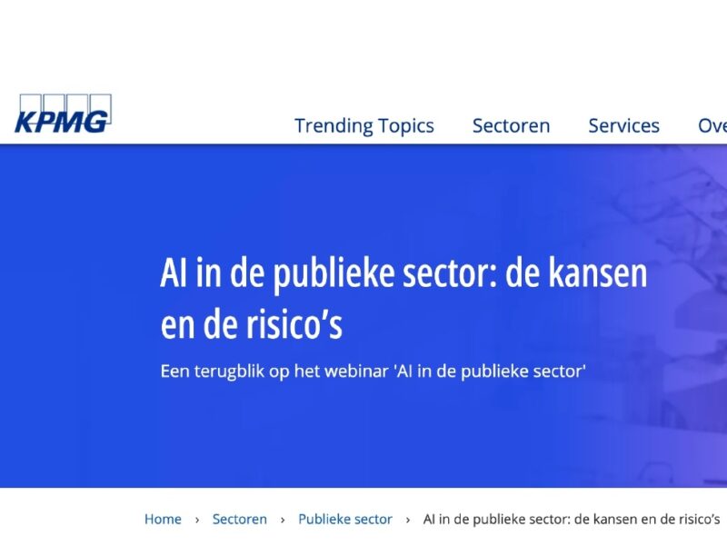 KPMG AI blog webinar copywriter
