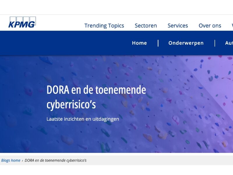 KPMG cybercrime blog contentschrijver