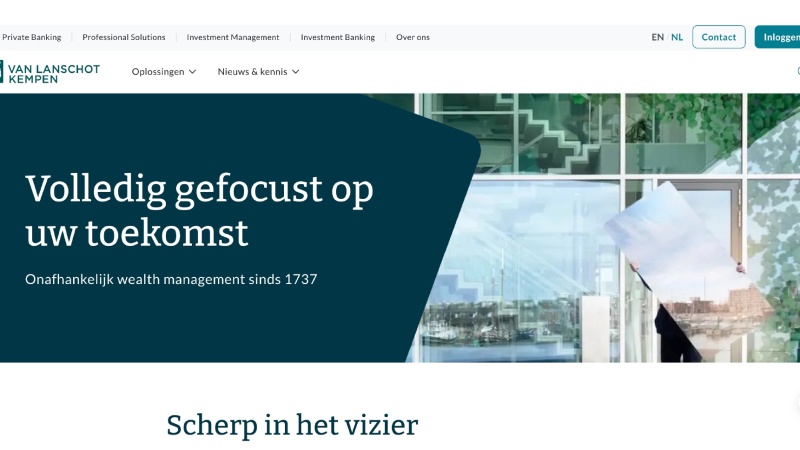 VanLanschotKempen website websitetekstschrijver