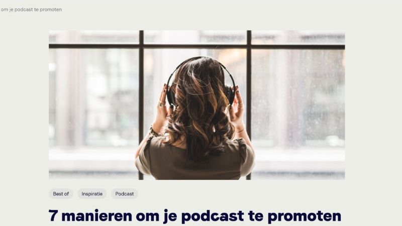 Voicebooking podcast promotie blog