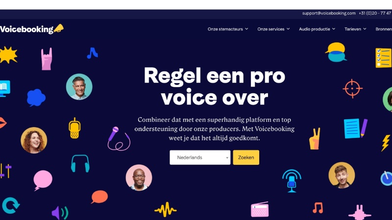 Voicebooking website webcopywriter